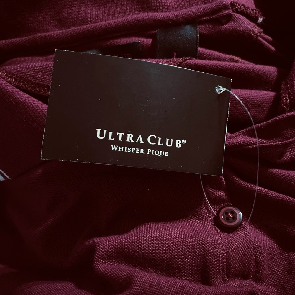 Ultraclub Women's Whisper Pique Wrinkle Resistant Relaxed Fit Polo Shirt Size L - Picture 12 of 13